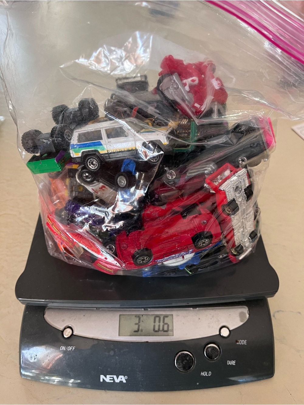 Hot Wheels Matchbox car mystery bag lot heavy!  3 pounds of mixed cars